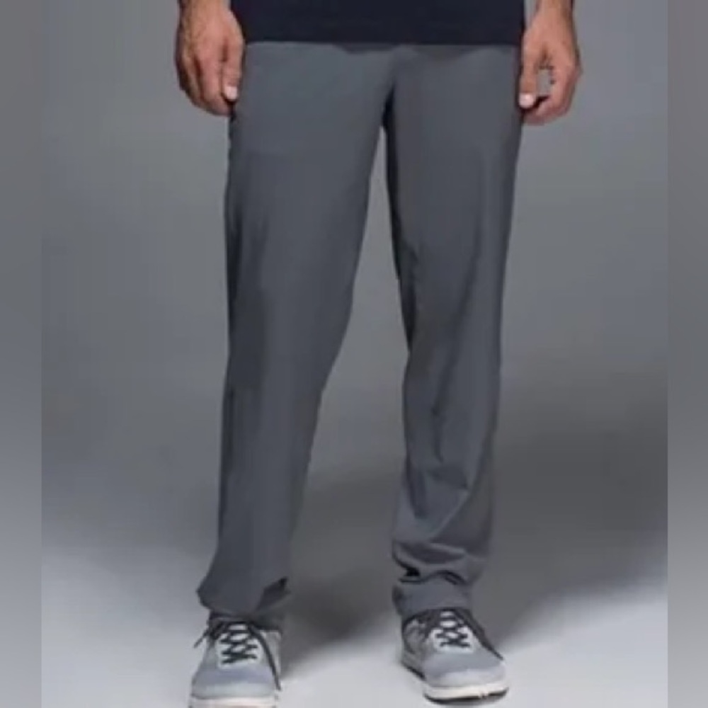 Lululemon Cutback Luxtreme Straight Leg Gray Nylon Blend Activewear Pants